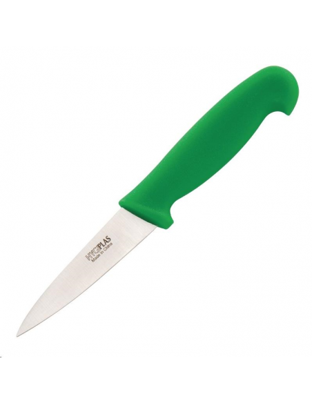 Couteau d'office Hygiplas vert 90mm C866 Accueil