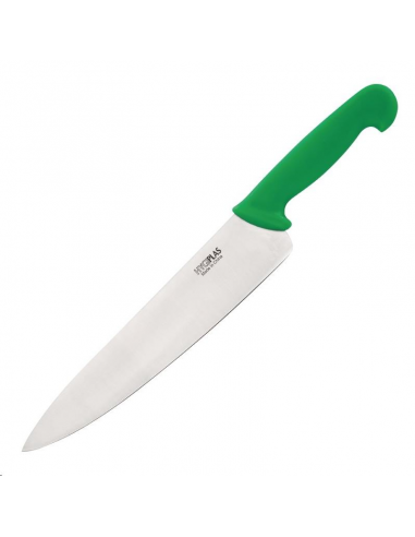 Couteau de cuisinier Hygiplas vert  C868 Accueil