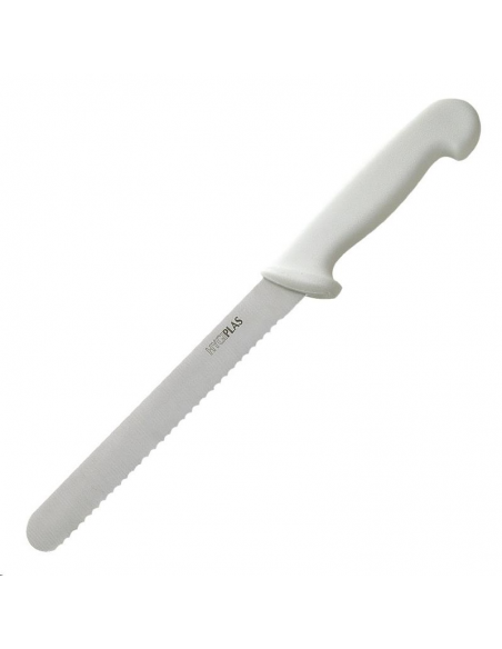 Couteau à pain Hygiplas blanc 205mm C882 Accueil
