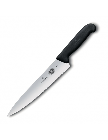 Couteau de cuisinier denté Fibrox V CC267 Accueil