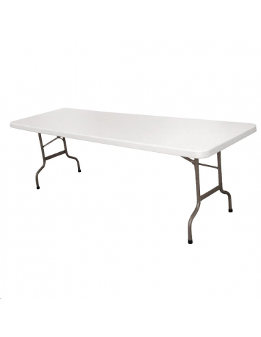 Table pliable au centre Bolero blan CF375 Accueil