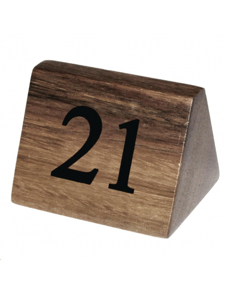 Numéros de table en bois Olympia 21 CL298 Accueil