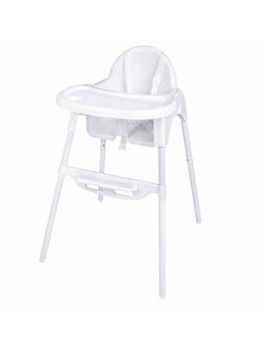 Chaise haute bébé Bolero blanc bril CY599 Accueil