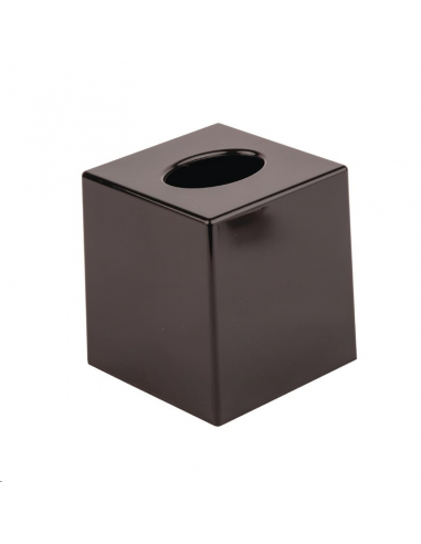 Boîte à mouchoirs carrée noire DA603 Accueil
