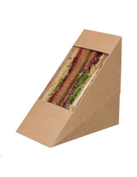 Boîtes sandwich kraft compostables  FA390 Accueil