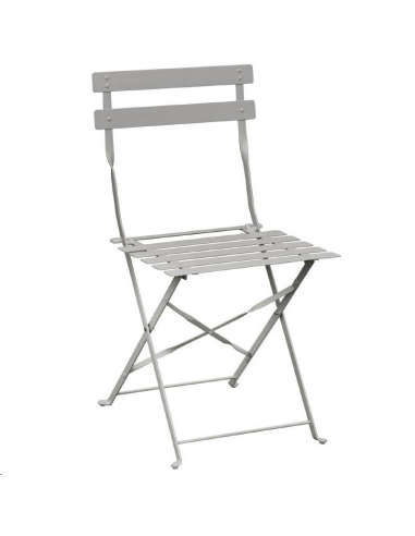 Chaise de terrasse en acier gris Bo GH551 Accueil