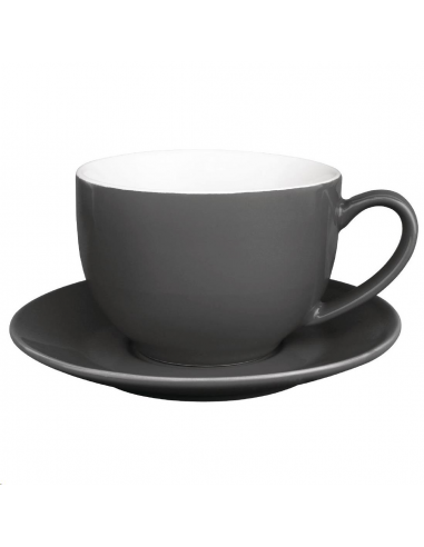 Tasse cappuccino Olympia grise 340m GK078 Accueil
