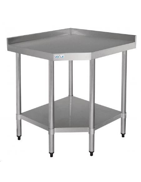 Table d'angle inox Vogue 700mm GL278 Accueil