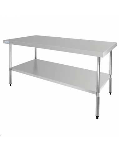 Table inox centrale Vogue 1800mm GL279 Accueil