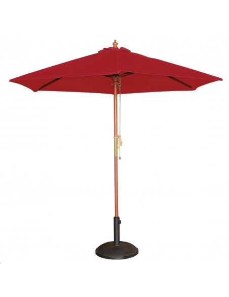 Parasol rond Bolero 2,5m rouge GL304 Accueil