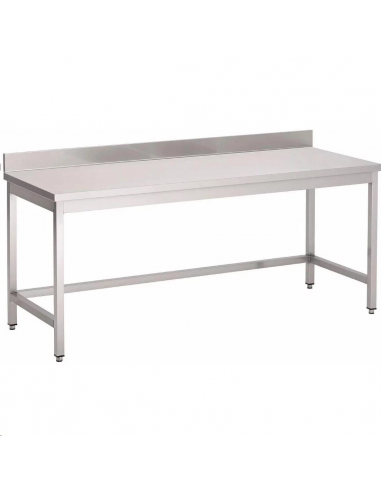 Table inox sans étagère basse avec  GN114 Accueil
