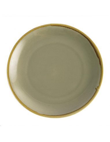 Assiette plate ronde couleur mousse GP475 Accueil