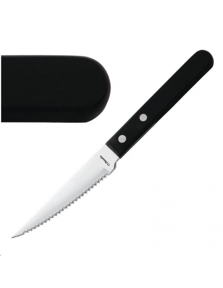 Couteau à steak Amefa manche noir 2 H003 Accueil