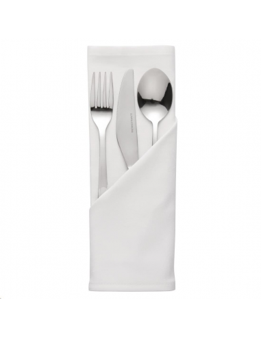 Serviettes blanches en polyester Mi HB560 Accueil
