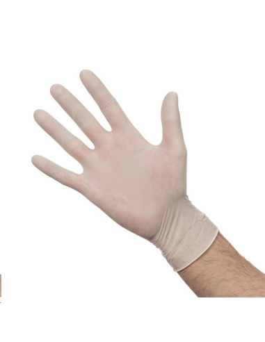 Gants en latex poudrés L (Lot de 10