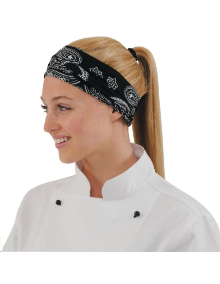 Bandana Buff motif cachemire noir