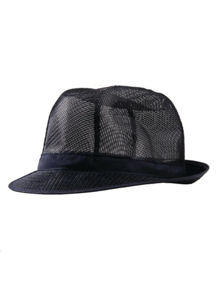 Chapeau Trilby bleu marine M