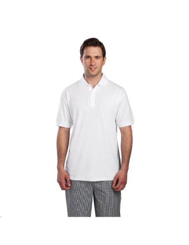 Polo mixte blanc L