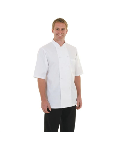 Veste de cuisine mixte blanche Cool