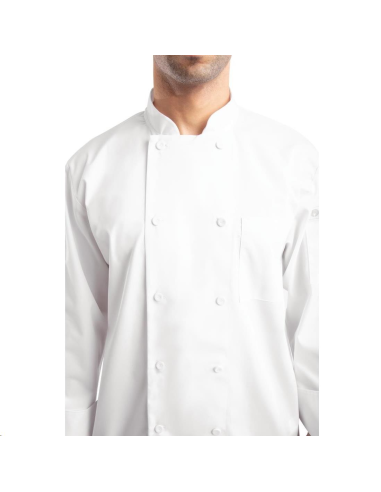 Veste de cuisine mixte blanche à ma