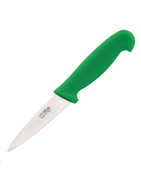 Couteau d'office Hygiplas vert 90mm