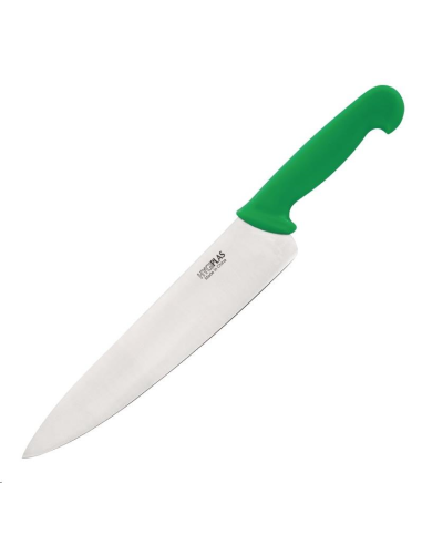 Couteau de cuisinier Hygiplas vert 