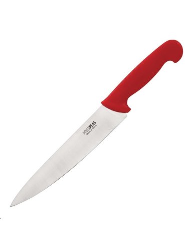 Couteau de cuisinier Hygiplas rouge