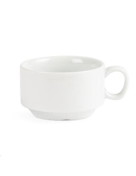 Tasse à espresso empilable blanche 