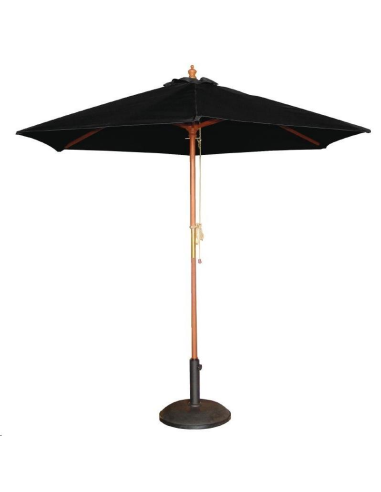 Parasol rond Bolero noir 2,5m