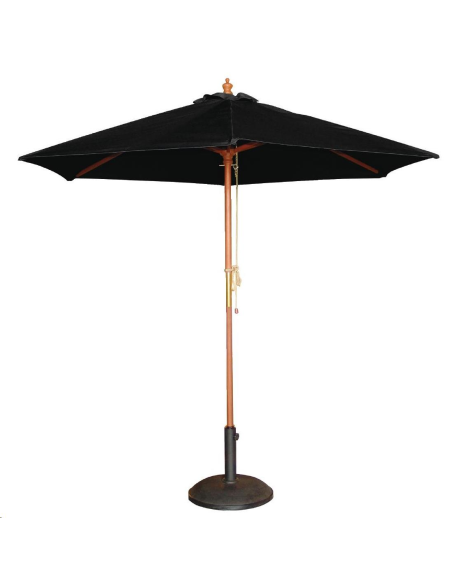 Parasol rond Bolero noir 3m