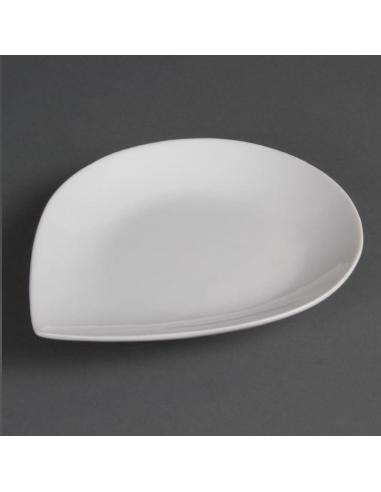 Assiettes goutte d'eau blanches Oly