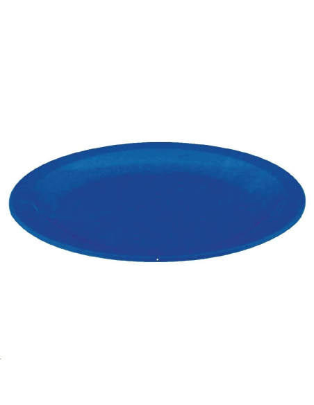 Assiette en polycarbonate bleue Oly