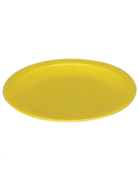 Assiette en polycarbonate jaune Oly