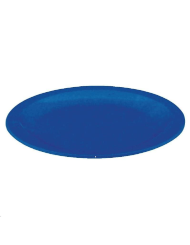 Assiette en polycarbonate bleue Oly