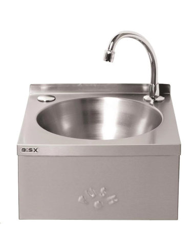 Lave-mains commande au genou inox B