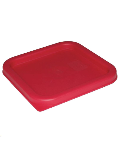 Couvercle carré rouge grand Hygipla