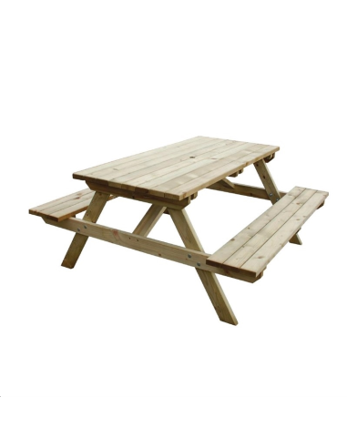 Table pique-nique en bois 1,5m