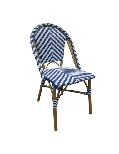 Chaises style parisien en rotin Bol