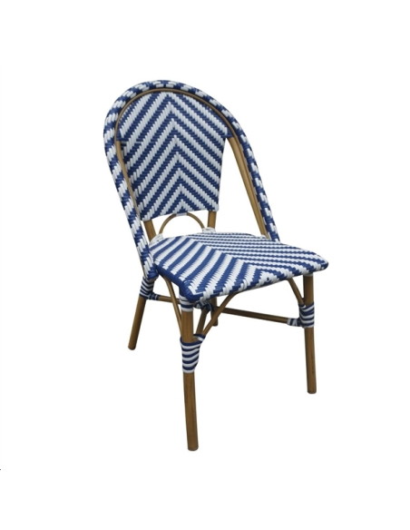 Chaises style parisien en rotin Bol