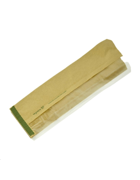 Sachets baguette kraft avec fenêtre