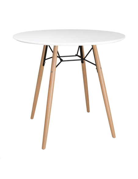 Table ronde blanche Bolero Arlo 798