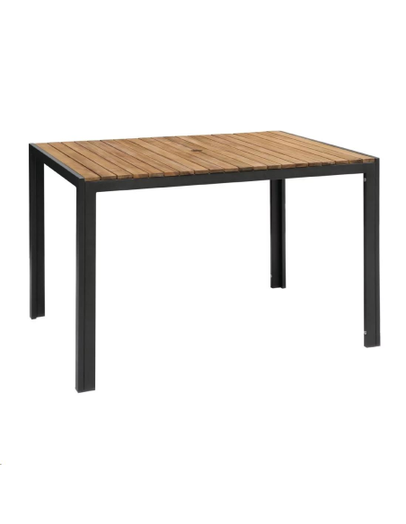 Table rectangulaire en acier et aca