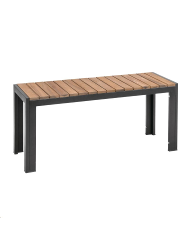 Bancs en acier et acacia Bolero 100