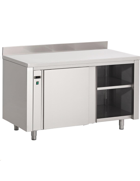 Armoire chauffante inox avec dosser