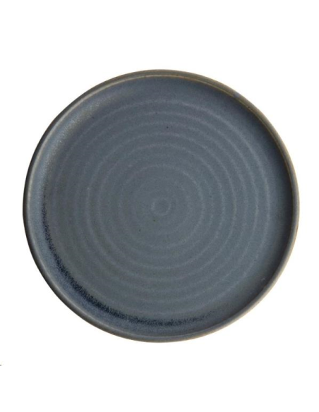 Assiettes plates granit bleu Olympi