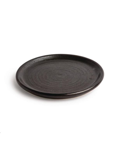 Assiettes plates noir mat Olympia C