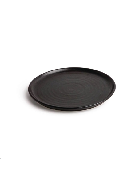 Assiettes plates noir mat  Olympia 