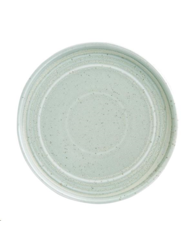 Assiette plate vert printanier Olym