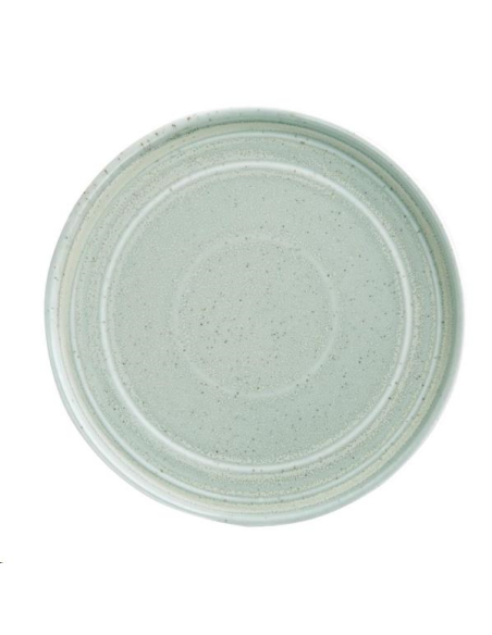 Assiette plate vert printanier Olym