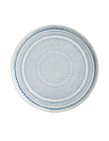 Assiette plate bleu cristallin Olym